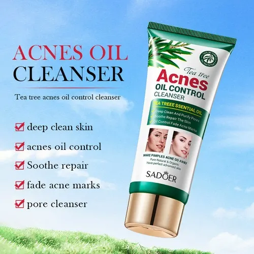 Picture of SADOER Tea Tee Pimple & Acnes Reduce Oil Control Cleanser- 100g Face Wash