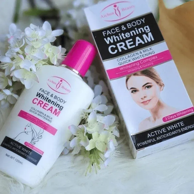 Picture of Aichun Beauty Face & Body Whitening Cream Brightening Cream for Face and Body with Milk and Collagen Moisturizes and Softens the Skin -120ml