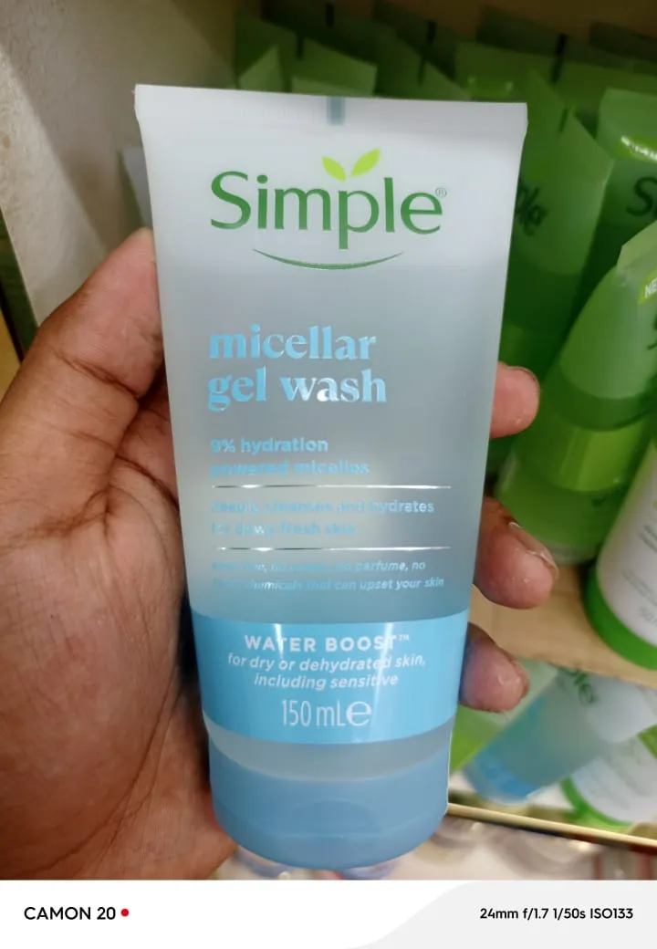 Picture of Simple Water Boost Micellar Facial Gel Wash - 150ml