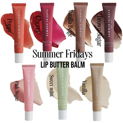 Picture of Fashion Summer Fridays Colour Lip Balm Moisturizing Mirror Lip Gloss Pink cloud Iced Coffee Transparent Lipstick Makeup Care