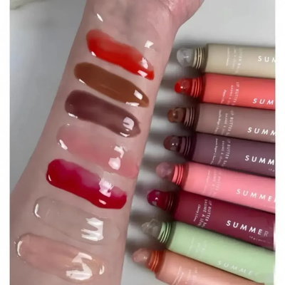 Picture of Summer Fridays Lip Balm Hydrating Mirror Lipgloss Lip Vanilla Pink Sugar Coffee Cake Scent Lipstick Transparent Oil Makeup