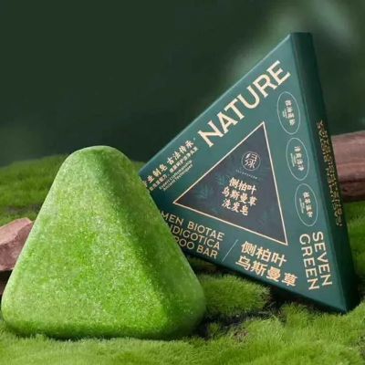 Picture of Seven Nature Green Soap Shampoo Bar – Reduces Hair Fall & Strengthens Hair