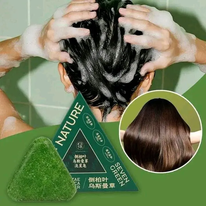 Picture of Seven Nature Green Shampoo Soap Bar