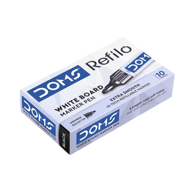 Picture of DOMS Refilo White Board Marker Pen - 10pcs