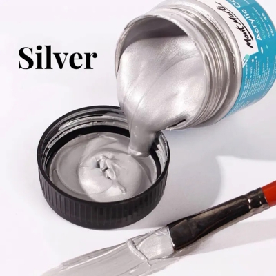 Picture of Mont Marte Acrylic Colour Paint Signature 100ml - Silver
