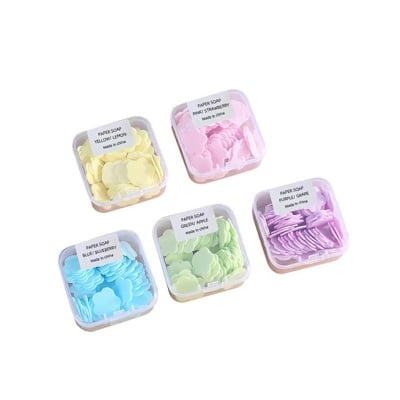 Picture of Mini Soap Paper Sheets For Hand Washing And Cleaning For Travel