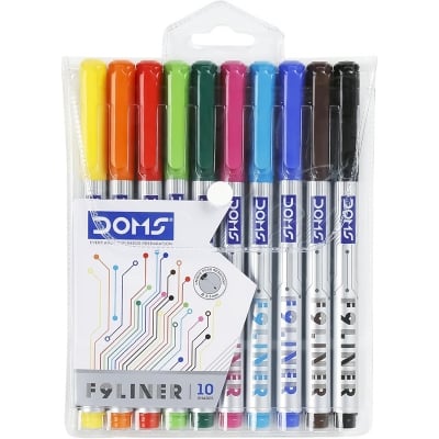 Picture of DOMS F9 Liner Pens 10 Shades