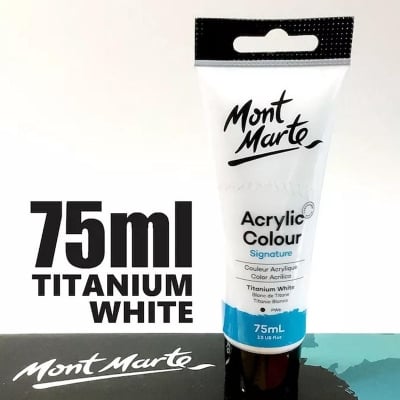 Picture of Mont Marte Acrylic Colour 75ml - Titanium White