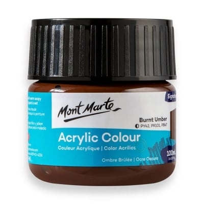 Picture of Mont Marte Acrylic Colour Paint 100ml - Burnt Umber