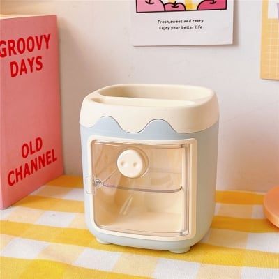 Picture of Creative Multi-grid Pig Pen Holder Desk Organizer