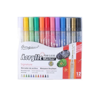 Picture of Giorgione Professional Acrylic Marker 12 Colors