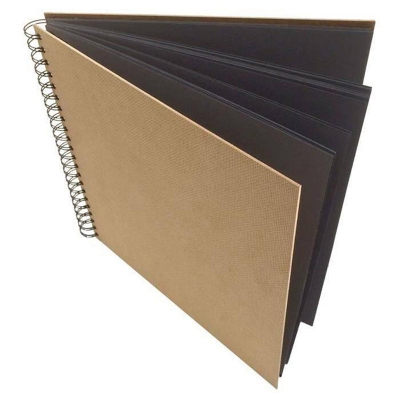 Picture of Spiral Binding Black Paper Sketch Book A4 Size (24 Sheets)