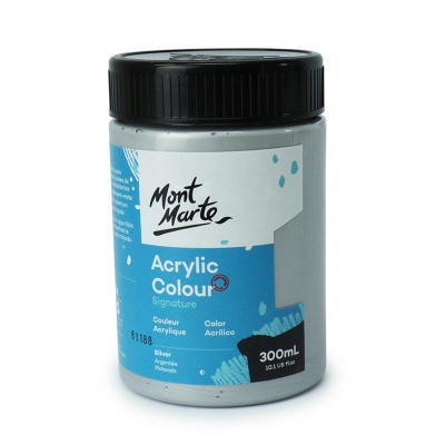 Picture of Mont Marte Acrylic Colour Paint 300ml - Silver
