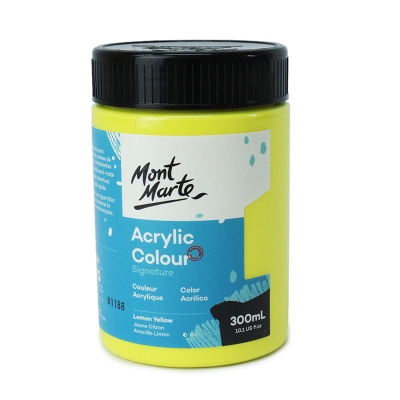 Picture of Mont Marte Acrylic Paint 300ml - Lemon Yellow