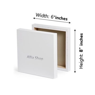 Picture of Art Canvas White for Painting Canvas Size 8x6 inches Frame Canvas Board for Painting