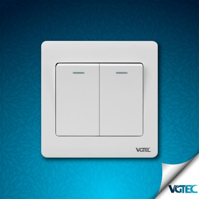 Picture of VGTEC 2 gang 1 way switch  (Regular series)