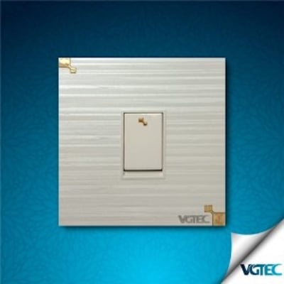 Picture of VGTEC 1 gang 1 way switch (Crystal series)