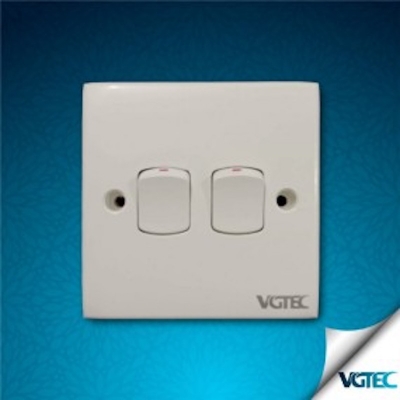 Picture of VGTEC 2 gang 1 way switch (Econo series)