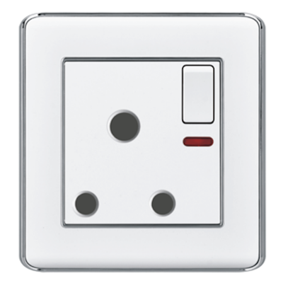 Picture of VGTEC 3 Pin round socket with switch (Nice series) 