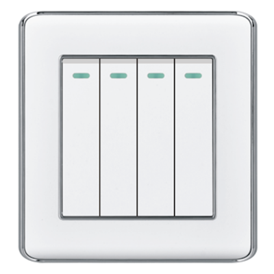 Picture of VGTEC  4 Gang 1 way switch (Nice series)