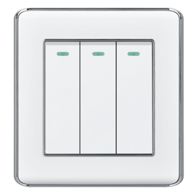 Picture of VGTEC  3 Gang 1 way switch (Nice series)
