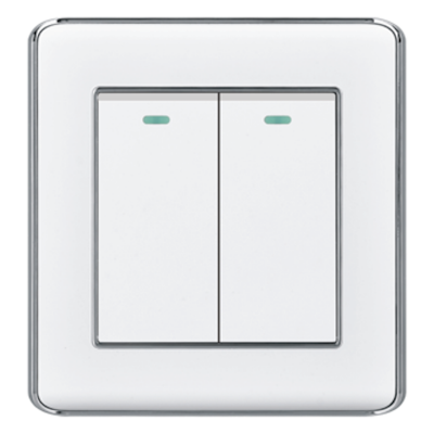 Picture of VGTEC  2 Gang 1 way switch (Nice series)