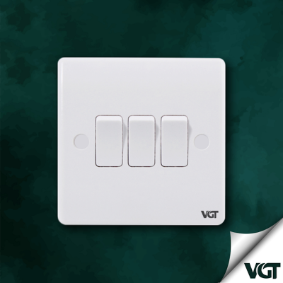 Picture of VGT  3 Gang 1 way switch (Classic series)