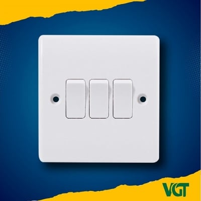 Picture of ZAK  3 Gang 1 way switch (Classic-V series)