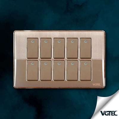 Picture of VGTEC  10 Gang 1 way switch (Platinum series)
