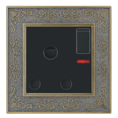 Picture of VGTEC 3 Pin round socket with switch (Decent series)