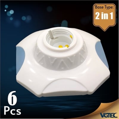 Picture of VGTEC Bakelite batten holder (Honey comb series)-2 in 1
