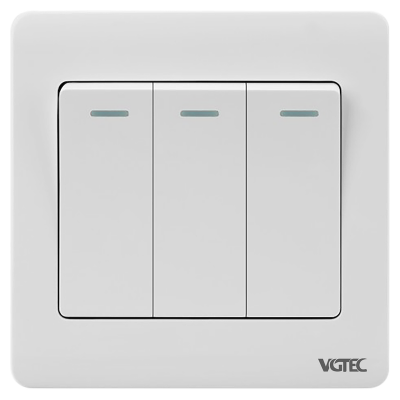 Picture of VGTEC 3 gang 1 way switch  (Regular series)