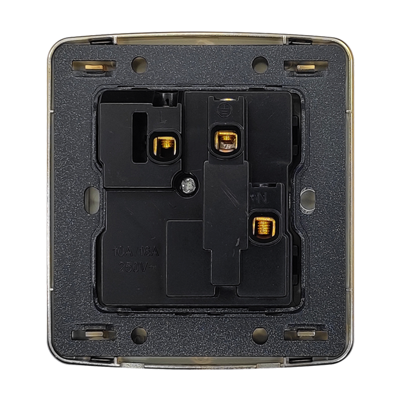 Picture of VGTEC  3 Pin MF Socket with switch (Golden series) 