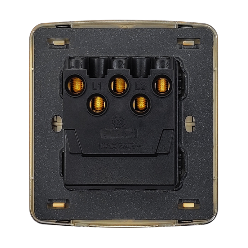 Picture of VGTEC  3 gang 1 way switch (Golden series) 