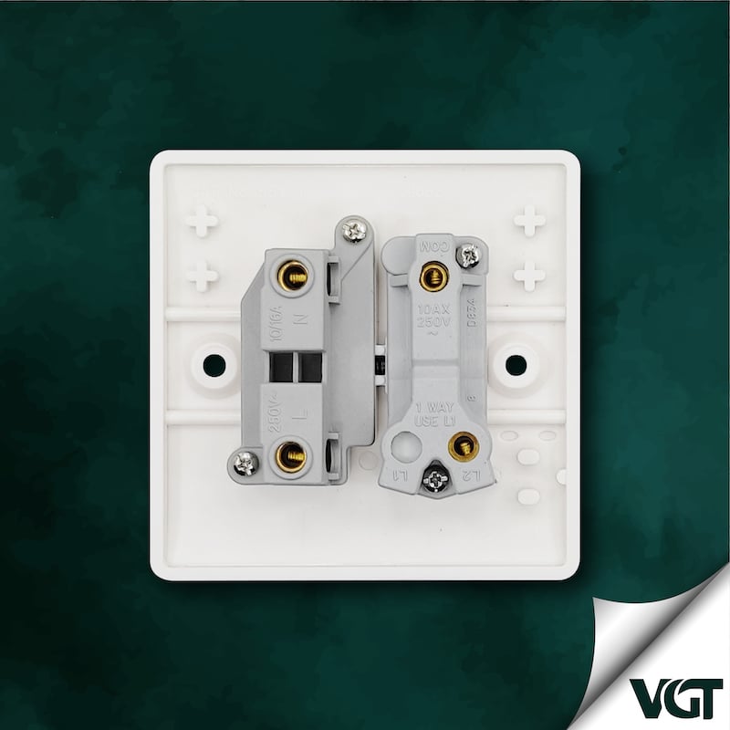 Picture of VGT  2 Gang 1 way switch (Classic series)