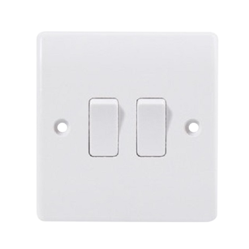 Picture of ZAK  2 Gang 1 way switch (Classic-V series)
