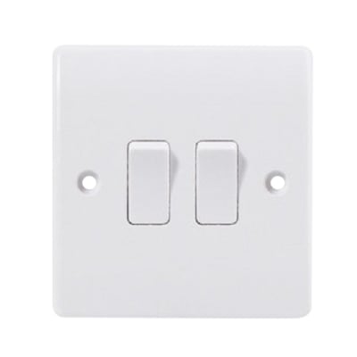 Picture of ZAK  2 Gang 1 way switch (Classic-V series)