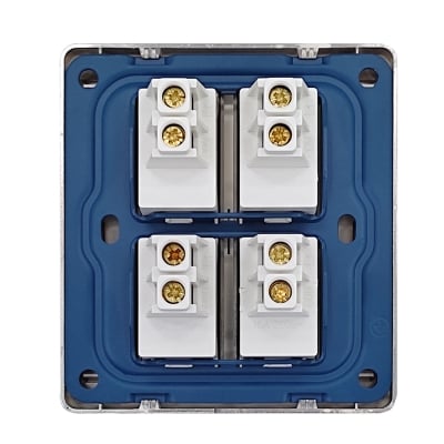Picture of VGTEC  4 Gang 1 way switch (Platinum series)