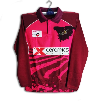 Picture of BPL Polo Jersey 2025 - Full Sleeve Collar BPL Cricket For Man - BPL Jersey 2026-27