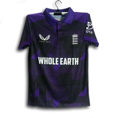 Picture of England Short Sleeve Premium Cricket Jersey For Men - Half Sleeve Collar Polo - England Cricket Jersey 2026/27
