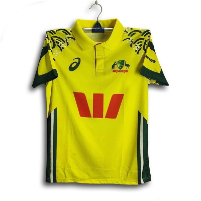 Picture of Australia Premium Cricket Jersey For Man - Half Sleeve Collar Polo Jersey - Australia Cricket Jersey 2026