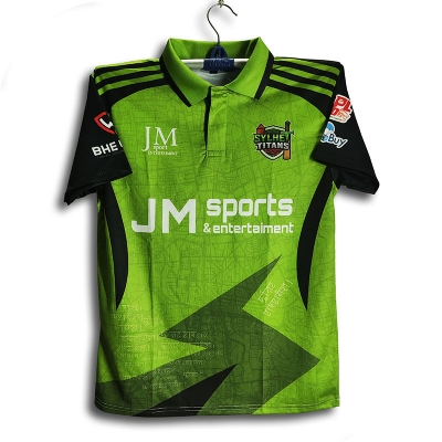 Picture of Sylhet Titans BPL Premium Cricket Jersey For Men - BPL Half Sleeve Collar Polo Jersey - Sylhet Jersey 2026