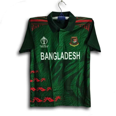 Picture of Bangladesh icc world cup Jersey - Cricket Jersey For Men - Half Sleeve Collar polo Jersey - Bangladesh Cricket Fan Jersey 2026