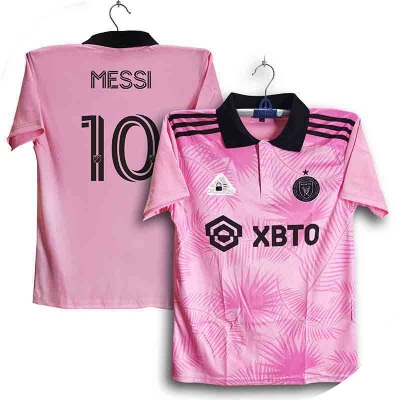 Picture of Inter Miami Miss 10 Football Jersey For Man - Half Sleeve Collar Polo Club Jersey - Inter Miami Messi 10 Jersey 2026