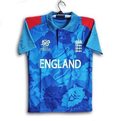 Picture of England T20 World Cup Jersey - Half Sleeve Collar Polo Cricket Jersey For Men - England Cricket Jersey 2026