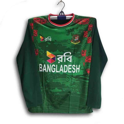 Picture of Bangladesh Full Sleeve Cricket Jersey For Men - Long Sleeve ODI Jersey - Bangladesh Cricket Jersey 2026