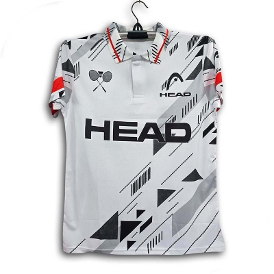 Picture of HEAD Short Sleeve Polo Thai Premium Badminton Jersey For Men - Winter & Bike Jersey for men - head Jersey 2026