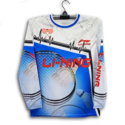 Picture of Li-Ning Full Sleeve Premium Badminton Jersey For Men - Winter & Bike Jersey - Li Ning Jersey 2026