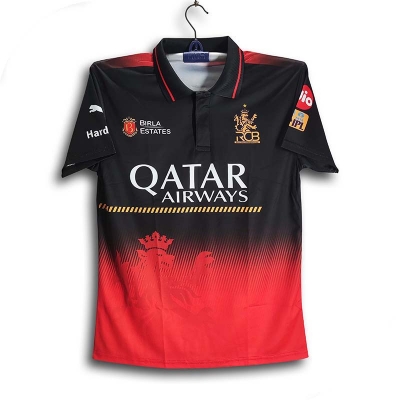 Picture of Royal Challengers Bangalore Premium IPL Cricket Jersey For Men - Half Sleeve Collar Polo - RCB Jersey 2026