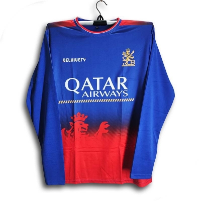 Picture of Royal Challengers Bangalore Full Sleeve Cricket Jersey For Men - IPL Long Sleeve Jersey - RCB Jersey 2026/27